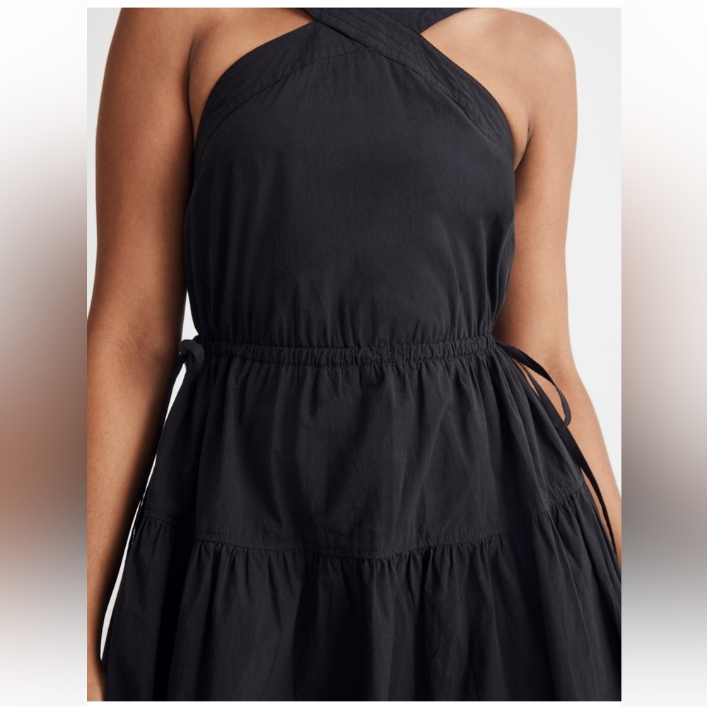 Madewell Poplin Halter Tiered Midi Dress NWT - Picture 4 of 12
